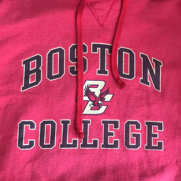 Vintage Boston College hoodie. Faded red. Mens XL - Picture 4 of 7